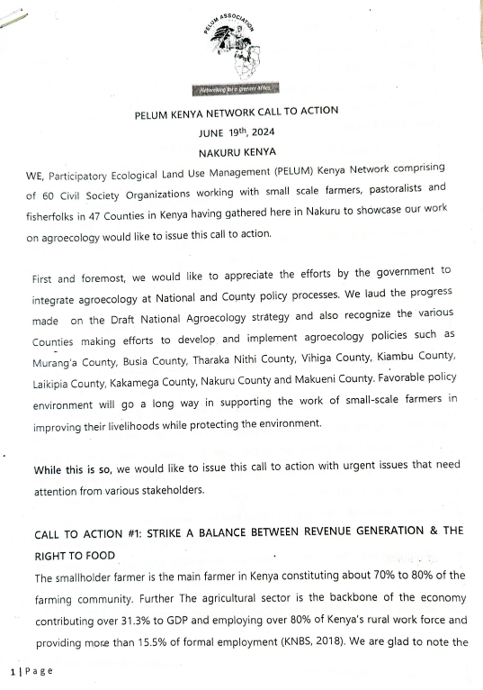 2024 PELUM Kenya Communique